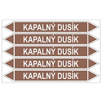 Značení potrubí, kapalný dusík
